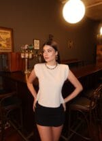 Linda Kumaş Vatkalı Bluz - Görsel 5