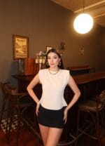 Linda Kumaş Vatkalı Bluz - Görsel 6