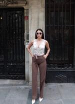 Linda Twil Kumaş Aksesuarlı Pantolon - Görsel 6