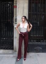 Linda Twil Kumaş Aksesuarlı Pantolon - Görsel 10