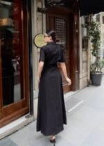 Poplin Kumaş Düğmeli Elbise - Görsel 3