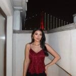 toptan leopar desenli saten bluz