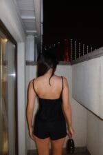 Leopar Desenli Saten Askılı Bluz - Görsel 15