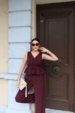 Linda Twill Kumaş Lastikli İkili Takım - Görsel 3