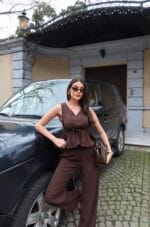 Linda Twill Kumaş Lastikli İkili Takım - Görsel 9