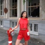 toptan dantelli şortlu ikili takım