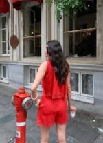 Oysho Kumaş Dantel Detay Şortlu Takım - Görsel 7