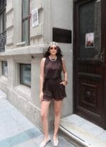 Oysho Kumaş Dantel Detay Şortlu Takım - Görsel 18