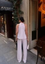 Linda Twil Kumaş Halter Yaka Takım - Görsel 18