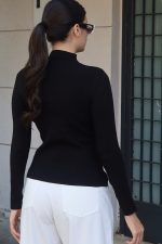 Triko Büzgü Düğmeli Hırka - Görsel 41