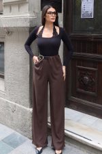 Linda Twill Kumaş Kemer Detay Pantolon - Görsel 11