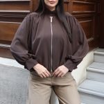 Linda Twill Kumaş Çift Fermuarlı Astarlı Ceket
