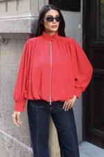 Linda Twill Kumaş Çift Fermuarlı Astarlı Ceket - Görsel 3
