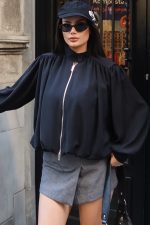 Linda Twill Kumaş Çift Fermuarlı Astarlı Ceket - Görsel 28