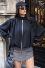 Linda Twill Kumaş Çift Fermuarlı Astarlı Ceket - Görsel 29