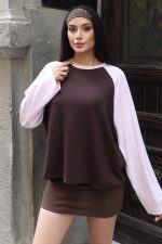 Oysho Kumaş Çift Renkli Bluz - Görsel 5