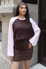 Oysho Kumaş Çift Renkli Bluz - Görsel 7
