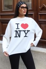 Oysho Kumaş Baskılı Sweat - Görsel 2