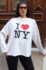 Oysho Kumaş Baskılı Sweat - Görsel 3