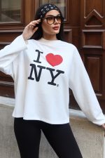 Oysho Kumaş Baskılı Sweat - Görsel 6