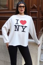 Oysho Kumaş Baskılı Sweat