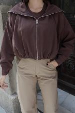 Gabardin Kumaş Şal Yaka Astarlı Fermuarlı Ceket - Görsel 6