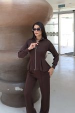 Oysho Kumaş Sırtı Bağlamalı Fermuarlı Takım - Görsel 13