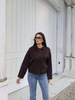 Toptan Scuba Kumaş Polo Yaka Düğmeli Hırka 3058 - Kechi Woman