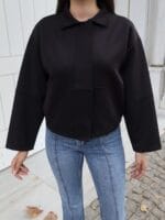 Toptan Scuba Kumaş Polo Yaka Düğmeli Hırka 3058 - Kechi Woman