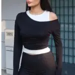 Oysho Kumaş Çift Renkli Bluz