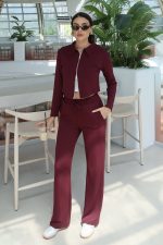 Oysho Kumaş Polo Yaka Çift Fermuarlı Takım - Görsel 7