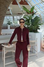 Oysho Kumaş Polo Yaka Çift Fermuarlı Takım