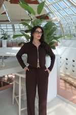 Oysho Kumaş Polo Yaka Çift Fermuarlı Takım - Görsel 15