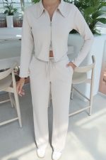 Oysho Kumaş Polo Yaka Çift Fermuarlı Takım - Görsel 17