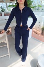 Oysho Kumaş Polo Yaka Çift Fermuarlı Takım - Görsel 27
