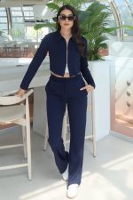 Oysho Kumaş Polo Yaka Çift Fermuarlı Takım - Görsel 4