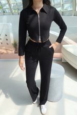 Oysho Kumaş Polo Yaka Çift Fermuarlı Takım - Görsel 31
